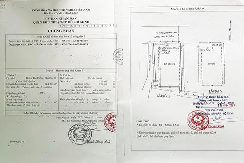 Bán nhà Đoàn Thị Điểm, hẻm 6m xe hơi, 129.4m² (8.5 x 15.2m) kinh doanh